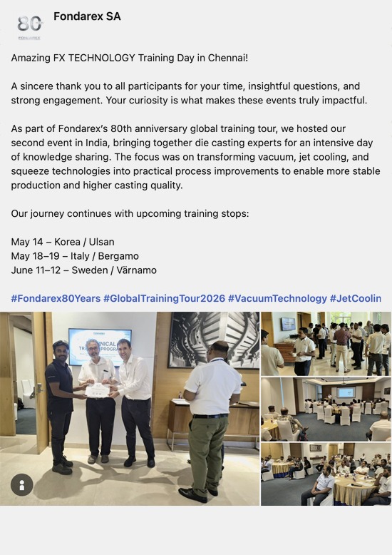 4/30/2026 Training day in Chennai, India